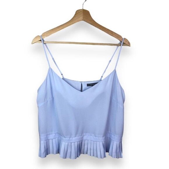 French Connection Polly Pleated Hem Cami Top in Lavender - Picture 7 of 10